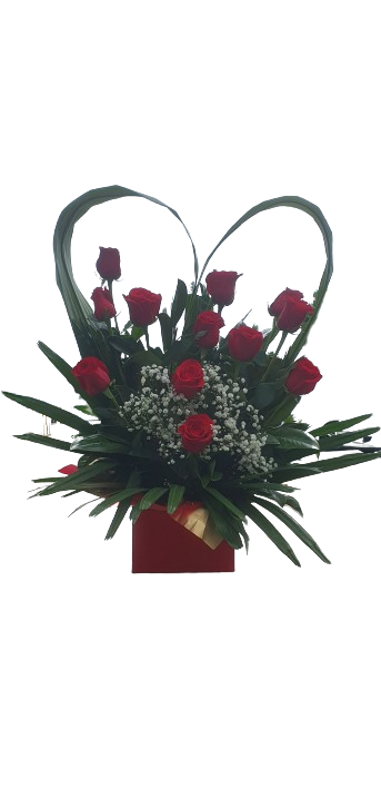 Magnificent box arrangement - Love Heart