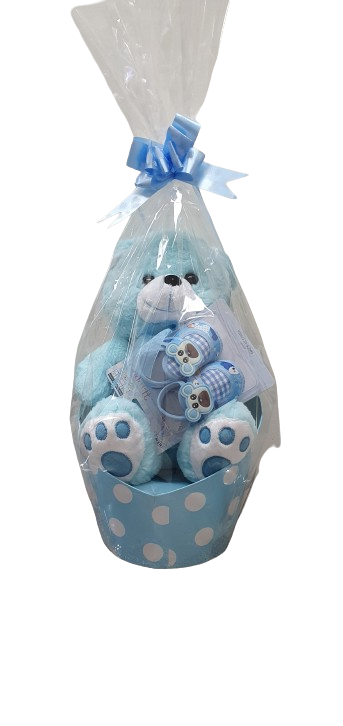 Cuddly Medium Teddy Bear - It's a Boy gift hamper