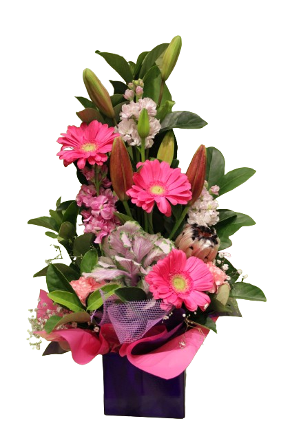 Brilliant Box Arrangement - Assorted Flowers Mix