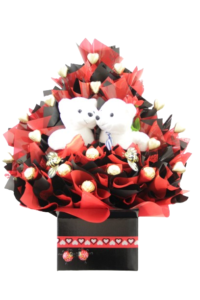 Teddy Box and Chocolate Combo - Love is in the air edition