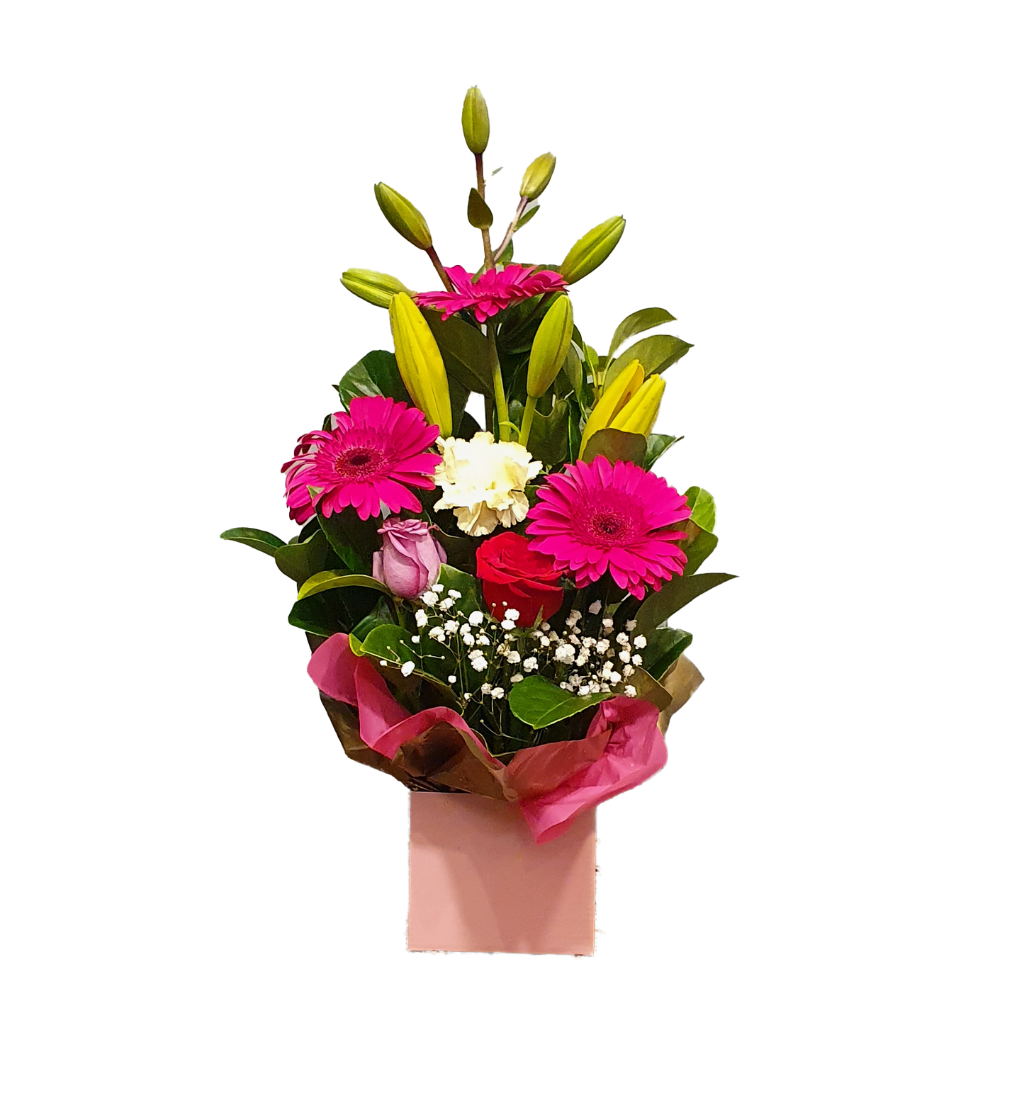 Brilliant Box Arrangement - Assorted Flowers Mix