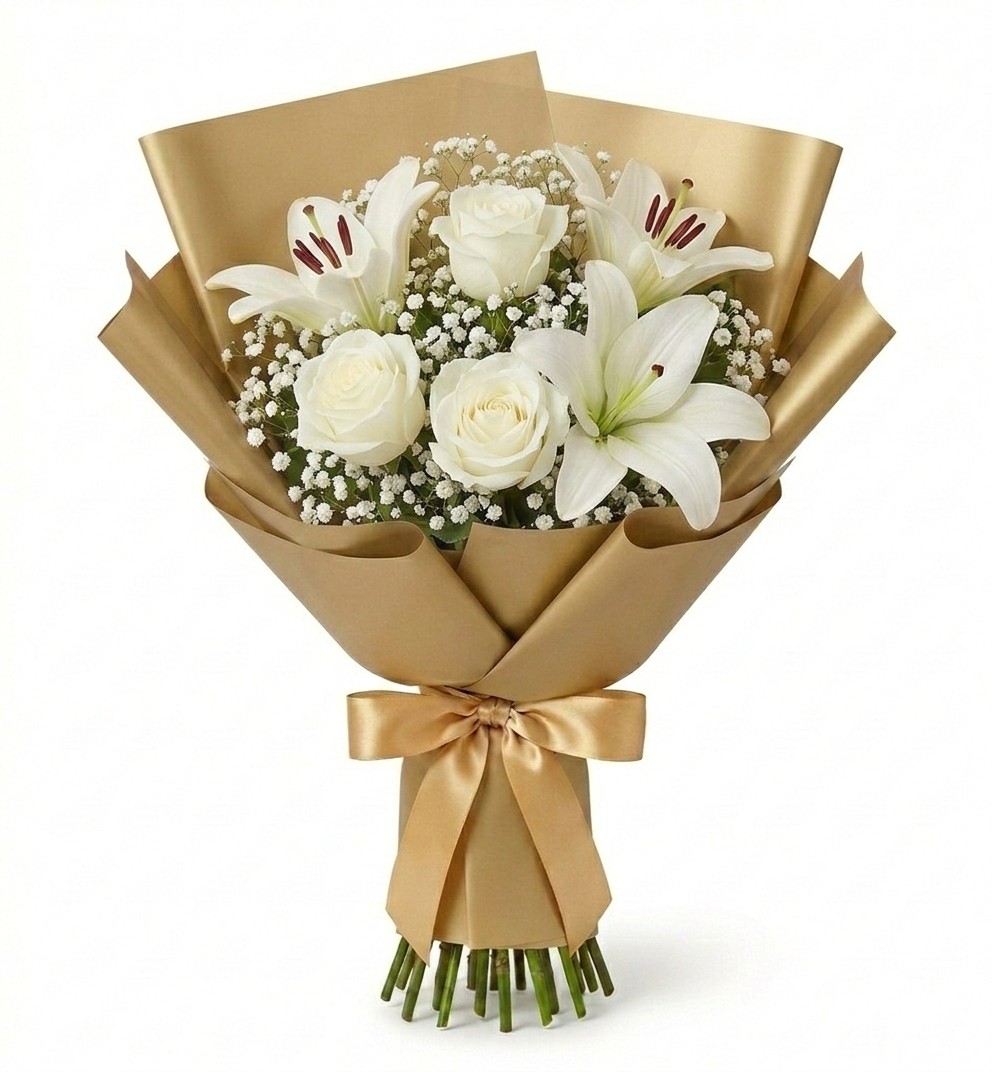 Bouquet-whiterosewhitelily_Maiden