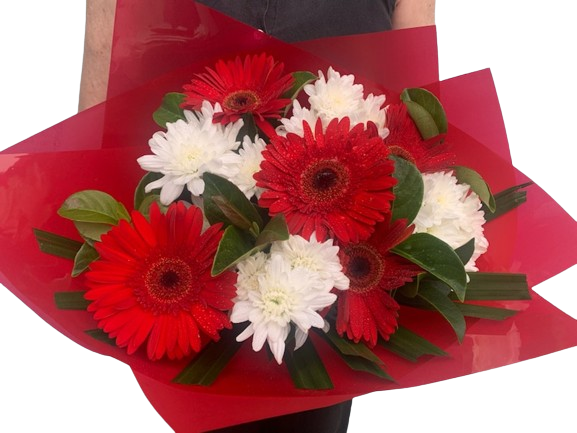 Elegant bouquet - Gerbera & assorted mix of seasonal flowers