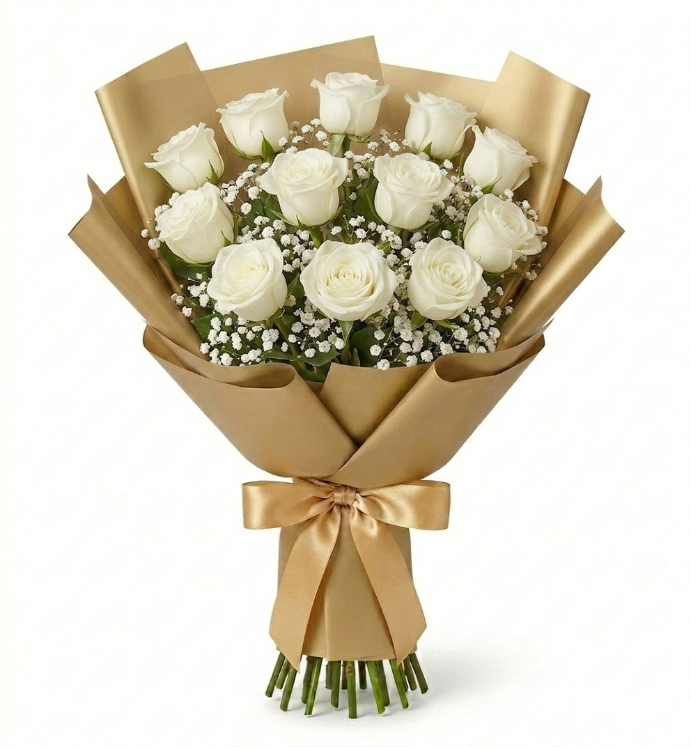 Snowdust-whiterose-premium_bouquet