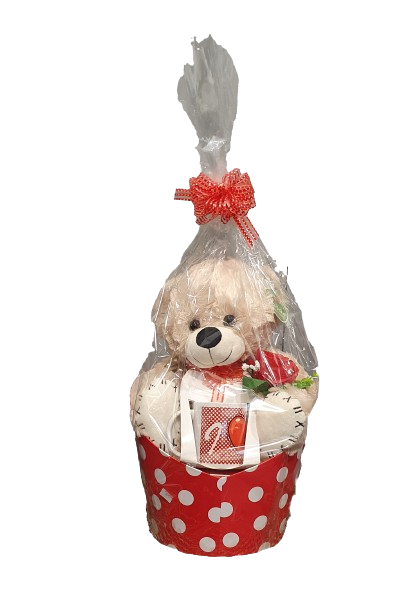 Cuddly Medium Teddy Bear - Gift hamper