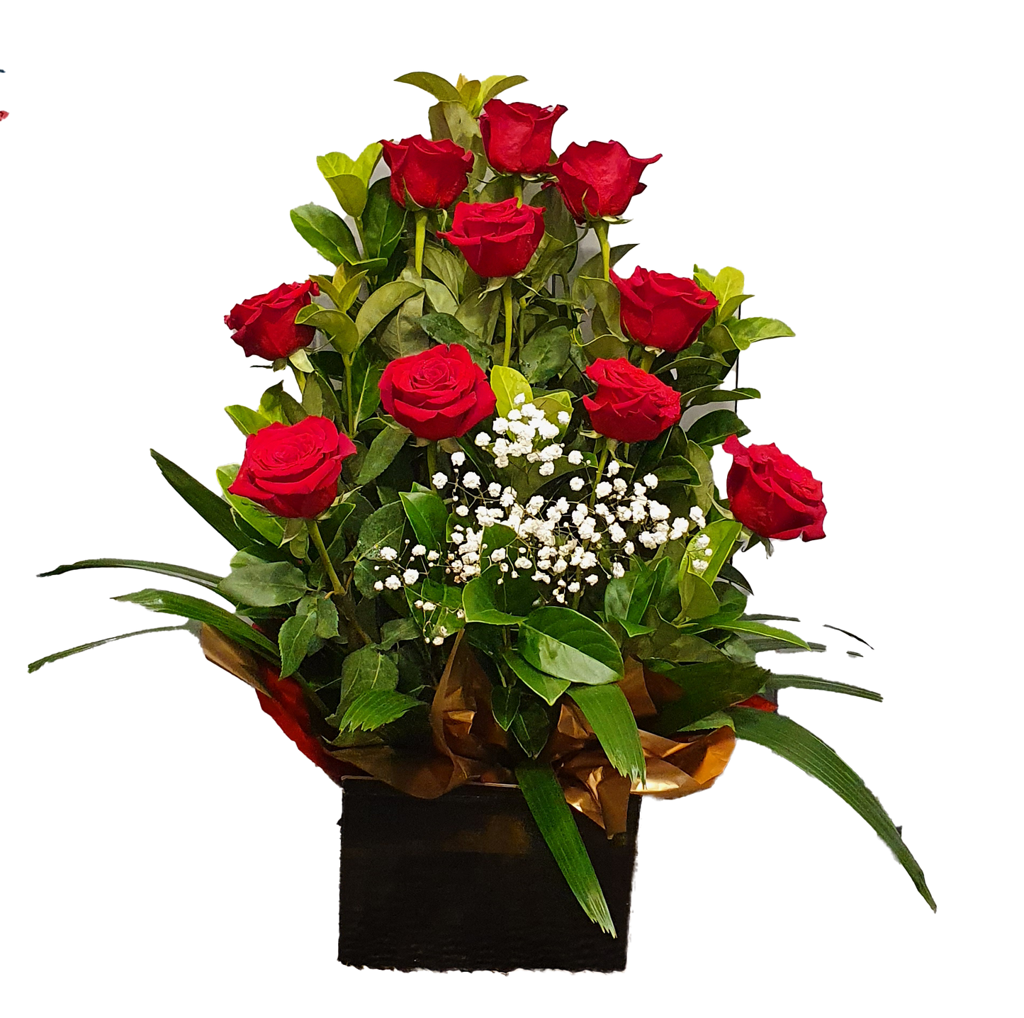 Magnificent box arrangement - Red Roses