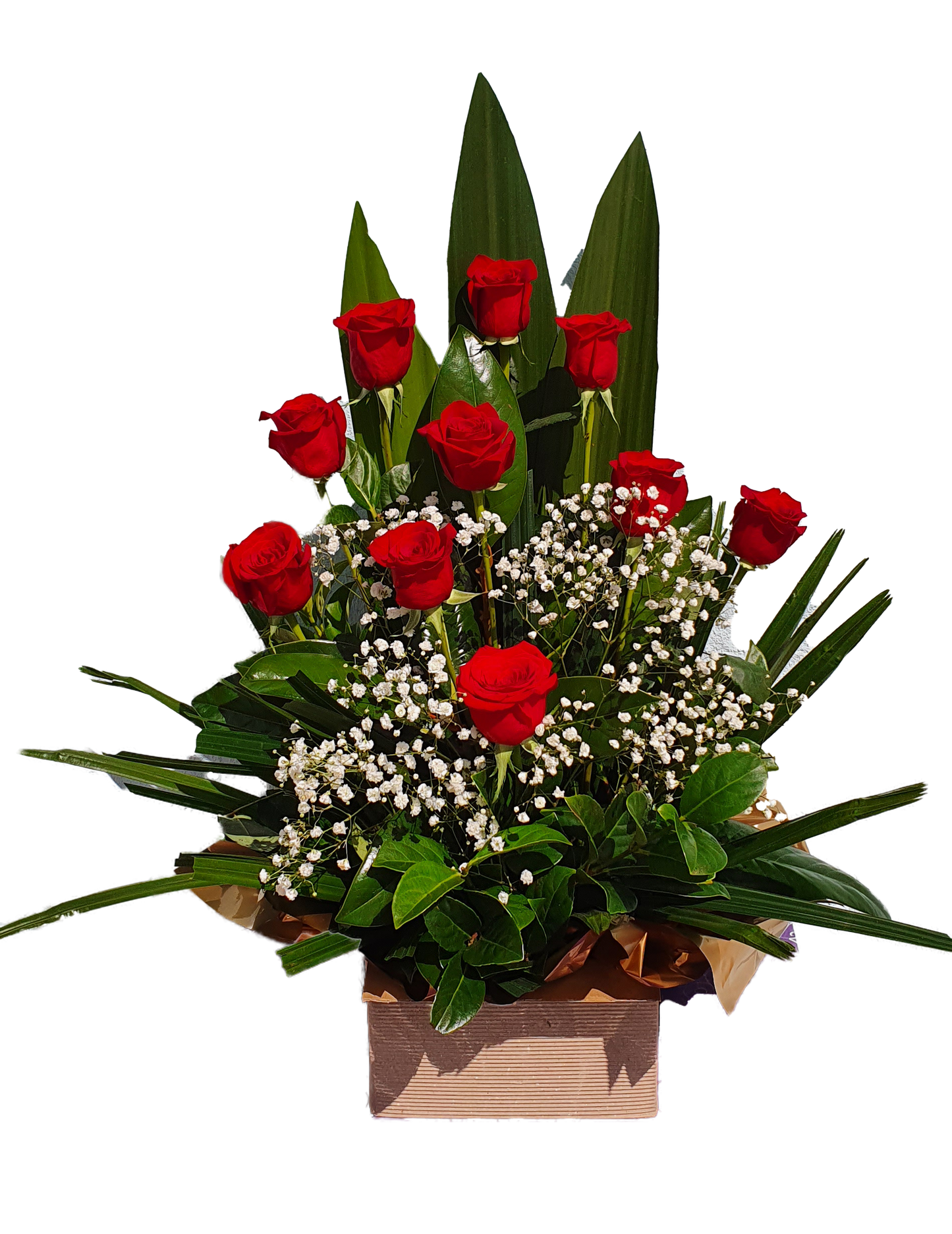 Magnificent box arrangement - Red Roses