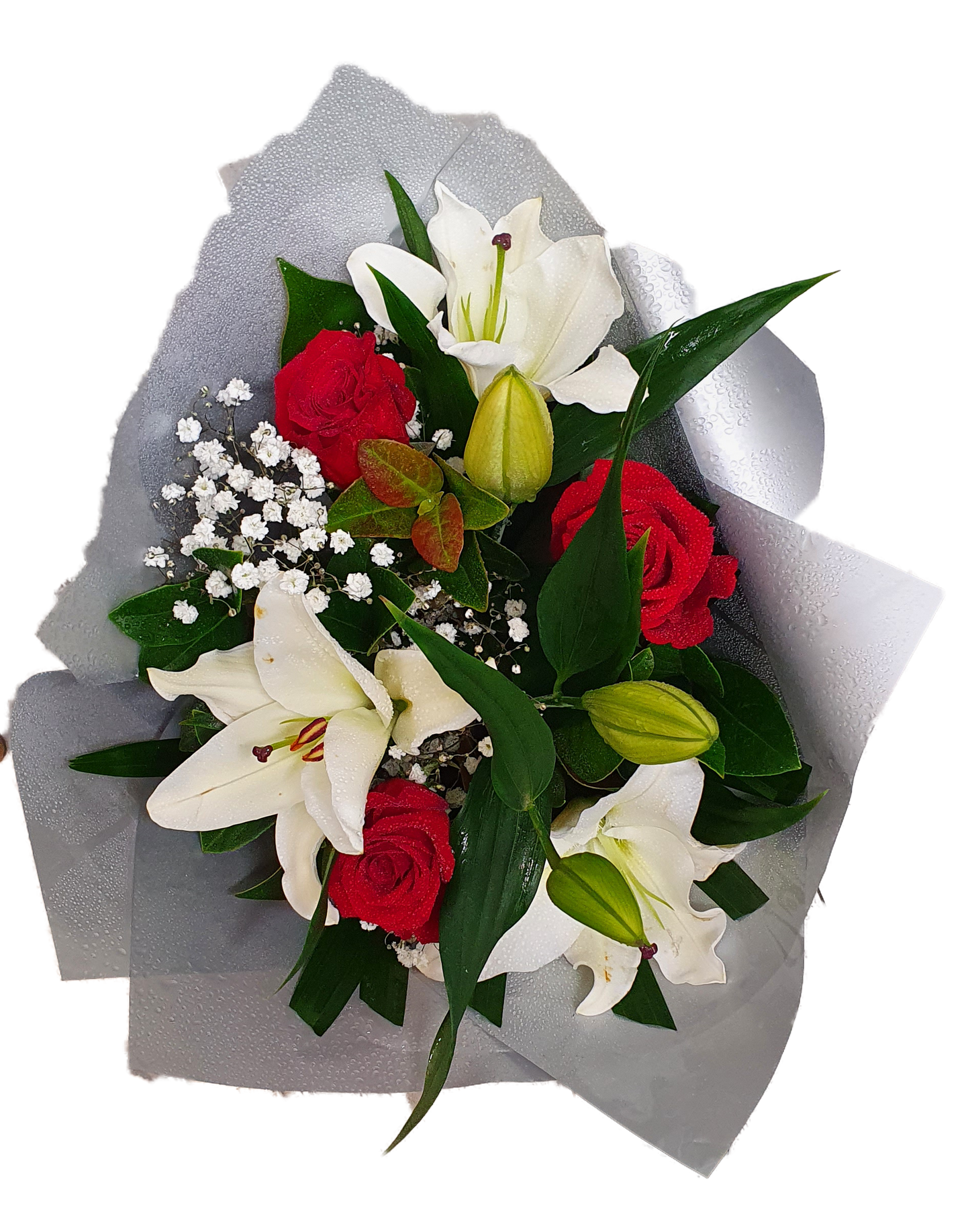 Elegant Bouquet - Roses & Oriental Lilies