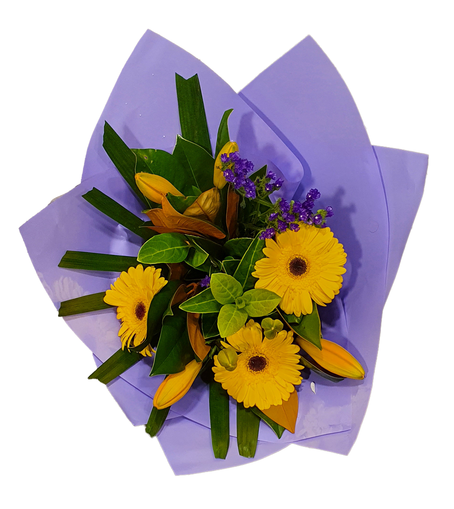 Elegant bouquet - Gerbera & Tiger Lilies - Assorted Colours